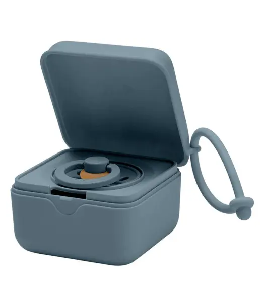 Boite à Sucettes Bibs - Bleu pétrole Sucettes - BIBS Maroc