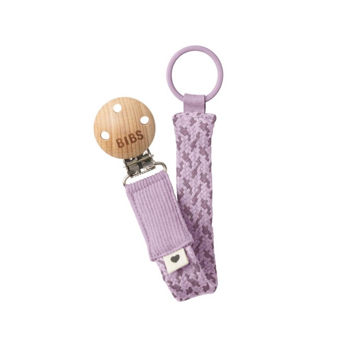 Attache-Sucette Tressée BIBS Violet Sky/Mauve Sucettes - BIBS