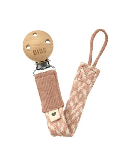 Attache-Sucette Tressée BIBS Blush / Ivory Sucettes - BIBS