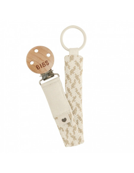 Attache-Sucette Tressée BIBS Baby Ivory / Vanilla Sucettes -