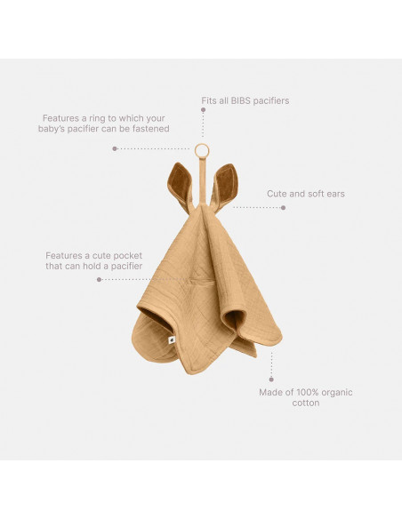 BIBS Doudou Kangaroo sable du désert Sommeil - BIBS Maroc