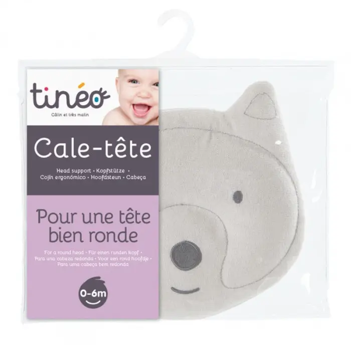 Tinéo Cale-tête P'tit Loup 0-6 mois Cale Bébé - Tinéo Maroc