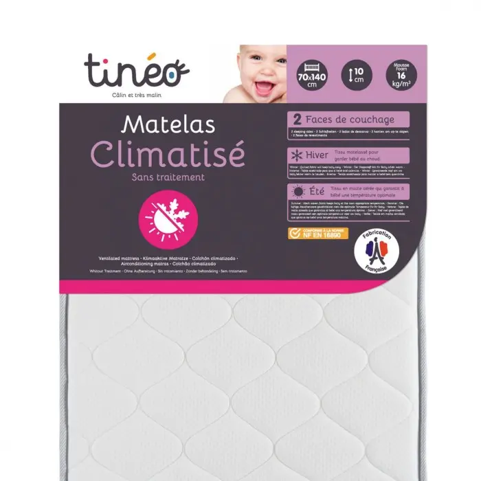 Matelas climatisé Tinéo 70x140cm Matelas - Tinéo Maroc