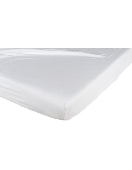 Candide Drap housse coton Blanc 70x140cm Linge de lit -