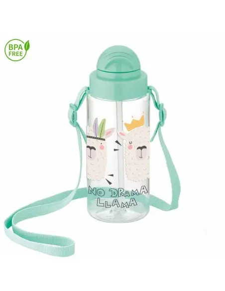 Gourde avec paille pour enfants Lama 500ml Vaisselle bébé - 