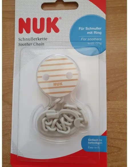 Nuk Attache Sucette Beige Sucettes - Nuk Maroc