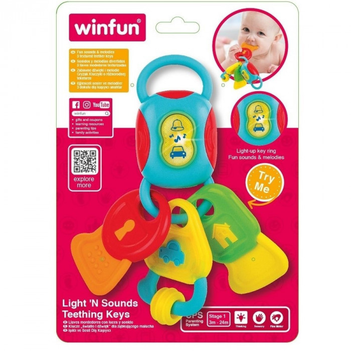 Winfun Hochet Ptites Clés 3 à 24 mois Hochet - Winfun Maroc