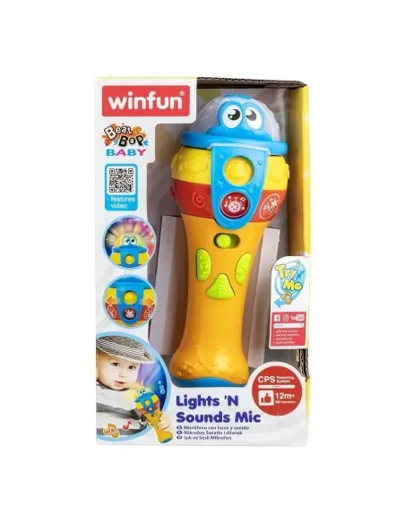 Winfun microphone with sound and light, from 12 months
