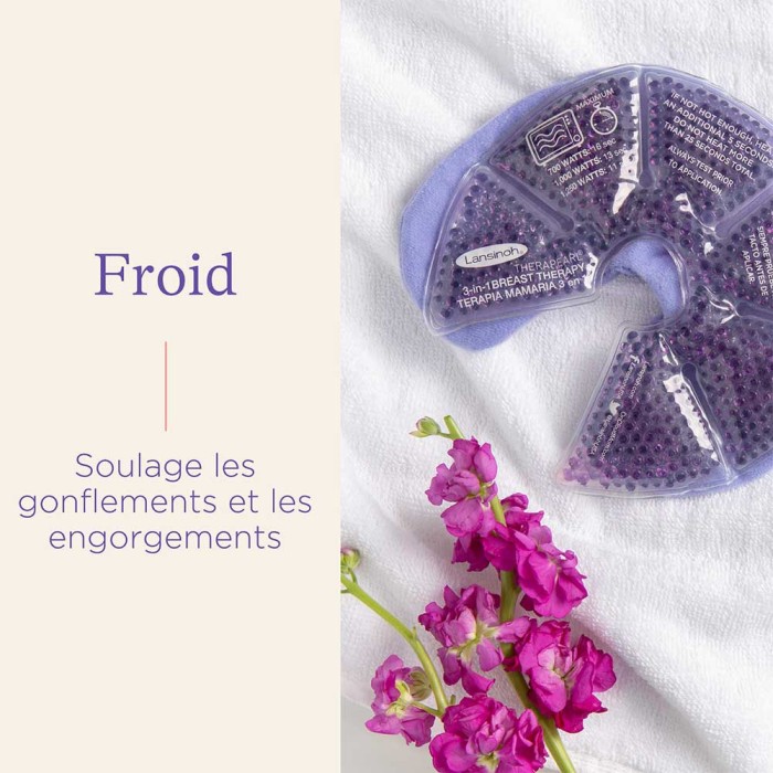 Lansinoh Compresses 3en1 Apaisantes Chaud / Froid Coussinets