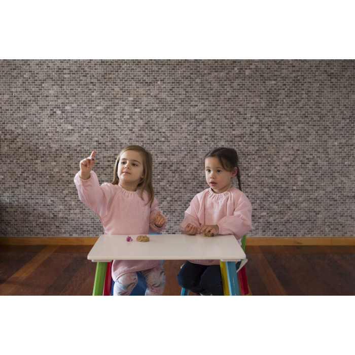 Bavoir à manches longues Rose 6m+ Bavoir - Maroc