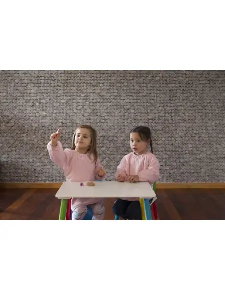 Bavoir à manches longues Rose 6m+ Bavoir - Maroc