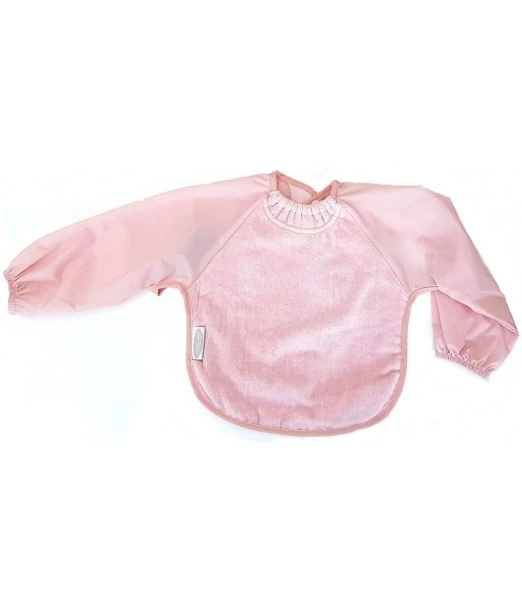 Long-sleeved bib Pink 6m+