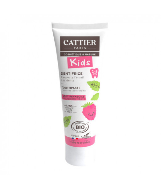 Dentifrice 2-6 Ans Goût Framboise Cattier au Maroc - Baby And Mom