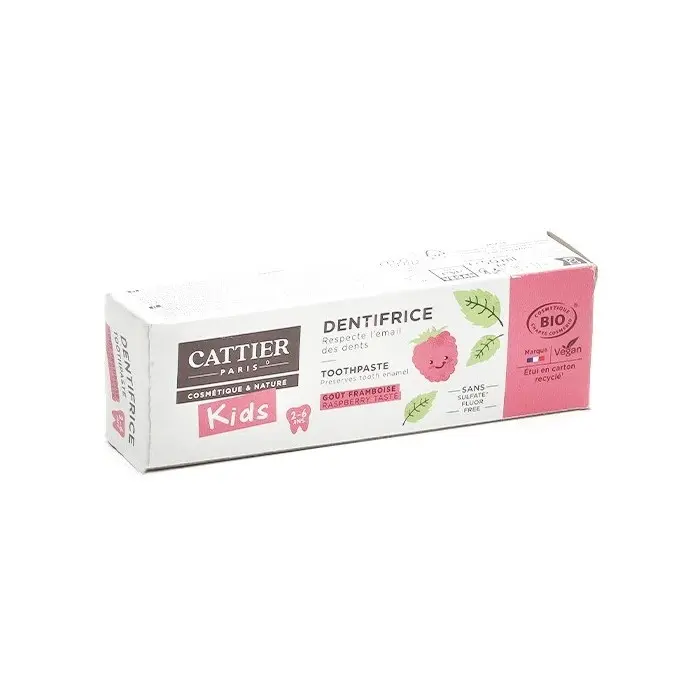 Cattier Dentifrice 2-6 Ans Goût Framboise Dentifrice - Cattier