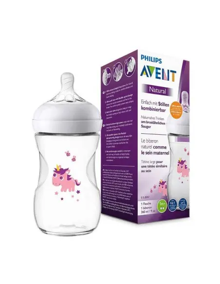 Biberon Avent Natural 260ml Unicorn Biberon & Accessoires -