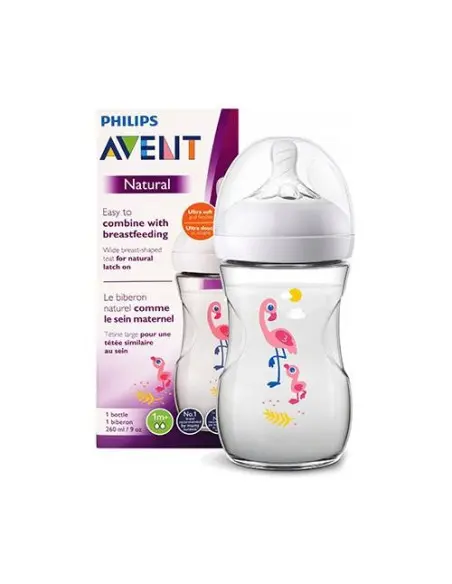 Biberon Avent Natural 260ml Flamant rose Biberon & Accessoires 