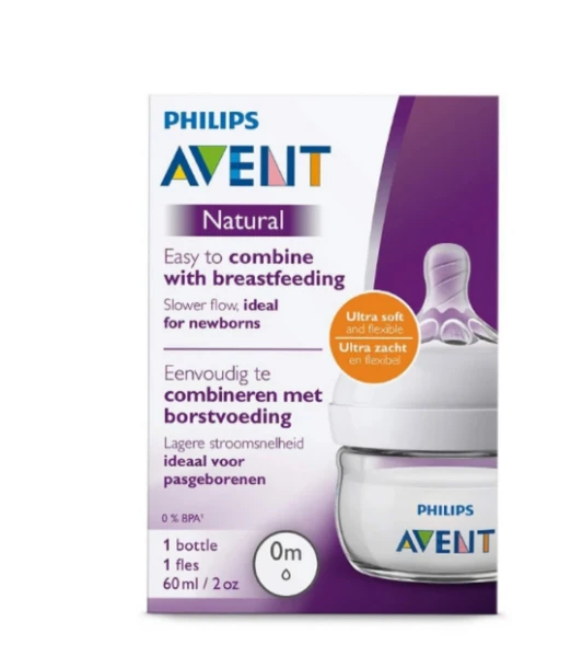 Avent Natural baby bottle 60 ml, from 0 months