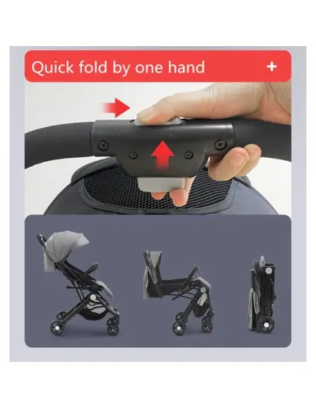 Baby Stone suitcase stroller Grey from 0 to 3 years — photo 3