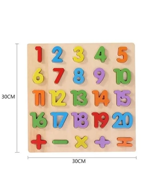 Wooden numbers puzzle