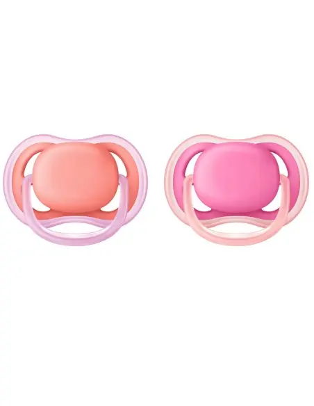 Sucette Avent Ultra Air 6-18mois Rose Sucettes - Avent Maroc
