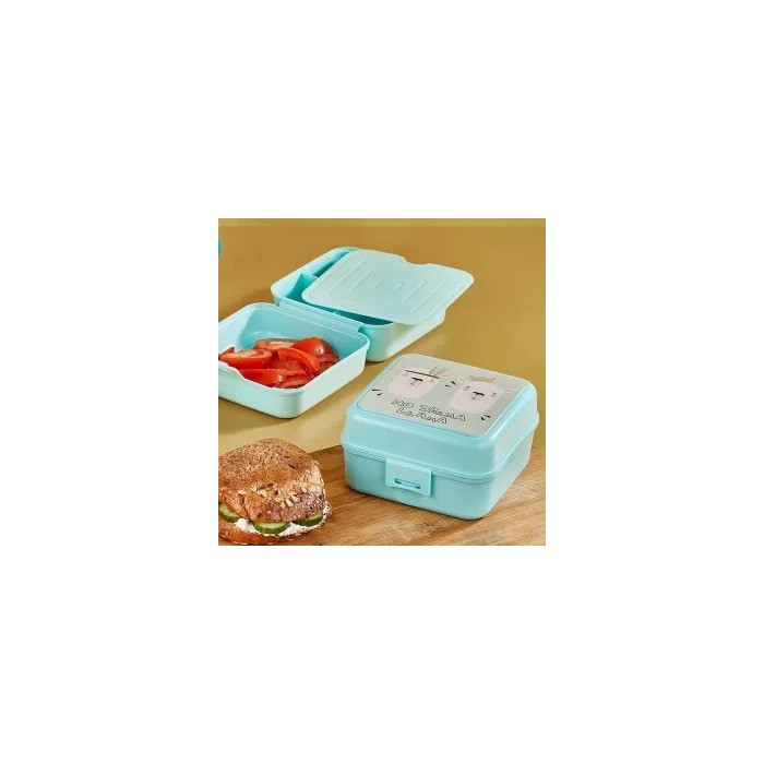 Pack Lunch Box + Gourde à paille en plastique Lama dans Vaisselle bébé chez Baby And Mom Maroc