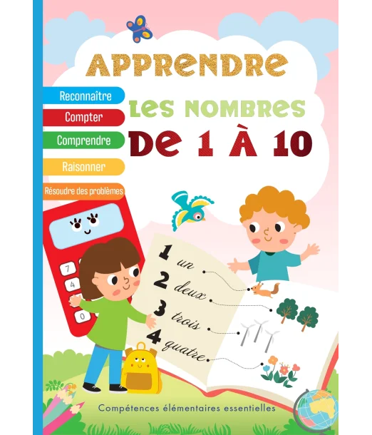 APPRENDRE LES NOMBRES DE 1 A 10 en Français Livres & Activités 