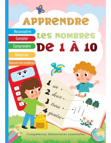 APPRENDRE LES NOMBRES DE 1 A 10 en Français Livres & Activités 