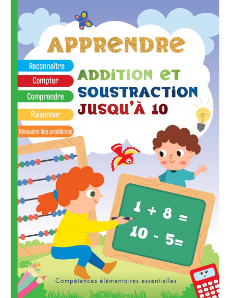 Apprendre Addition et Soustraction jusqu'à 10 Français Livres &