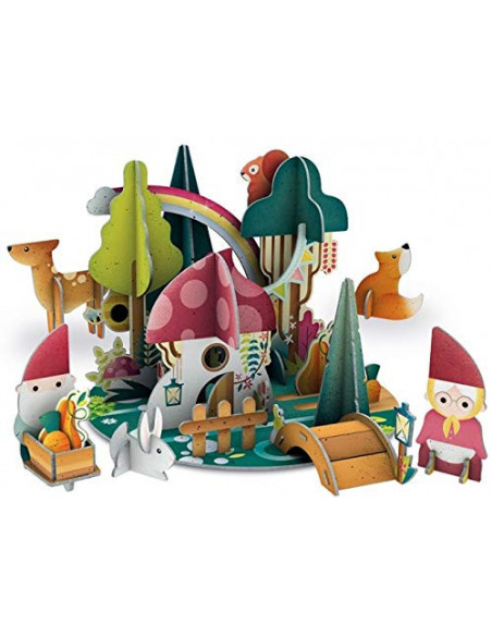 SASSI Les gnomes de la forêt 3D 3ans Livres & Activités -