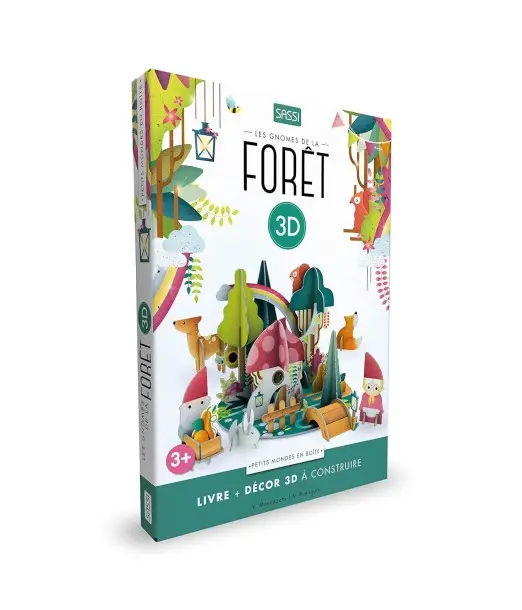 SASSI Les gnomes de la forêt 3D 3ans Livres & Activités -