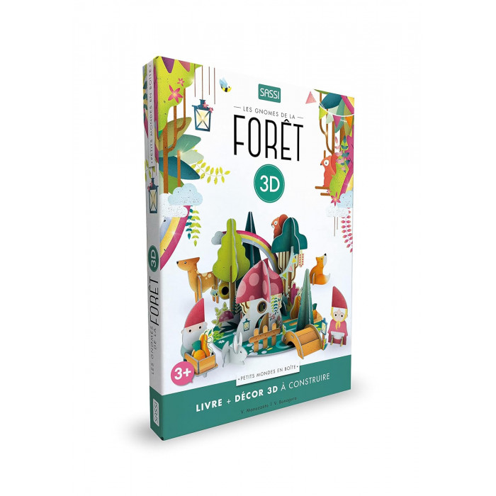 SASSI Les gnomes de la forêt 3D 3ans Livres & Activités -