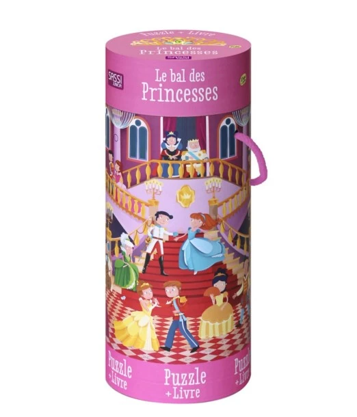 Giant puzzle The Princesses' Ball with 100 pieces and a poster from 5 years SASSI