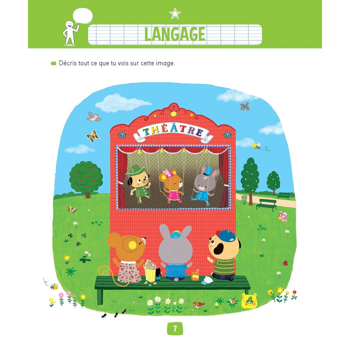 Rue des écoles Mon gros cahier de maternelle 3 à 5 ans Livres &