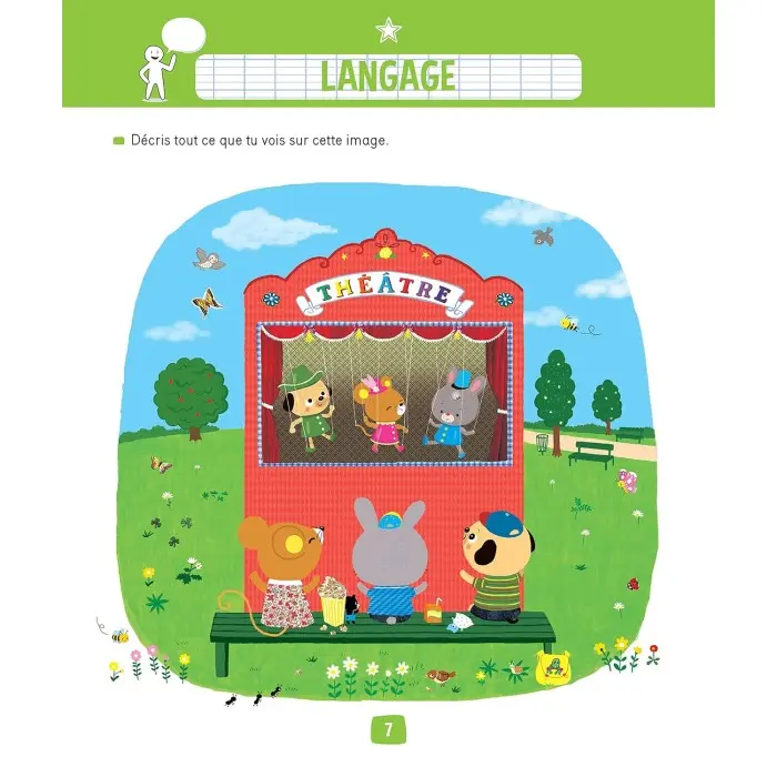 Rue des écoles Mon gros cahier de maternelle 3 à 5 ans Livres &