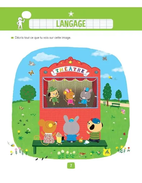 Rue des écoles Mon gros cahier de maternelle 3 à 5 ans Livres &