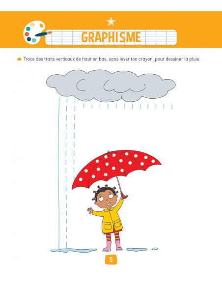 Rue des écoles Mon gros cahier de maternelle 3 à 5 ans Livres &