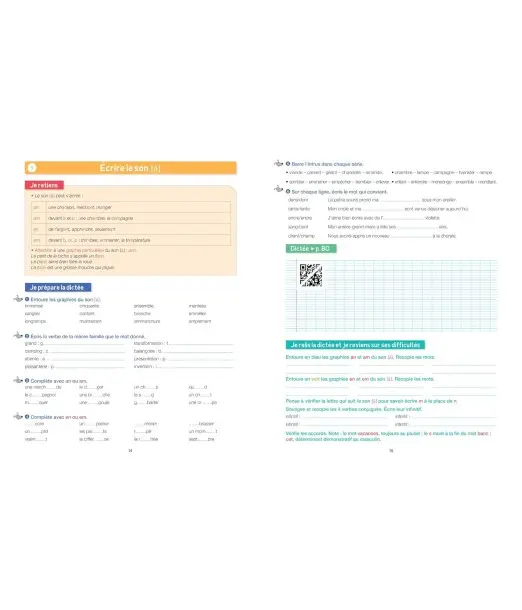 Rue des écoles Mon gros cahier de dictées du CE1 au CM2 Livres 2