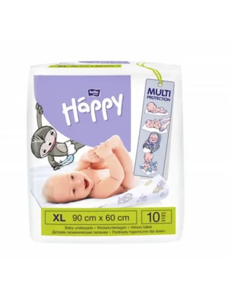 Happy hygienic underpads 90 cm x 60 cm pack of 10
