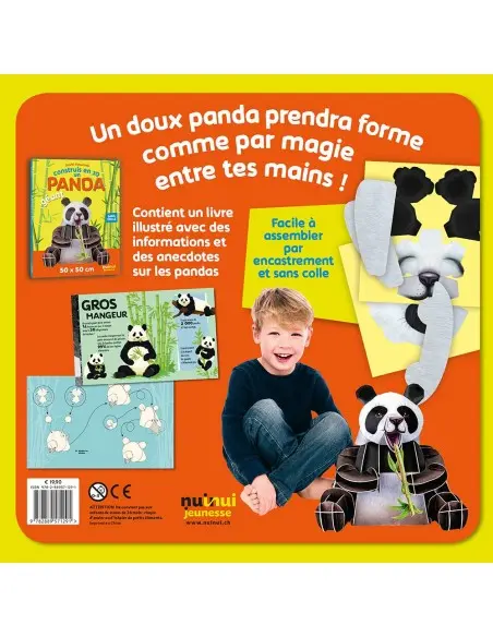 NuiNui Construis en 3D un Panda géant Livres & Activités -