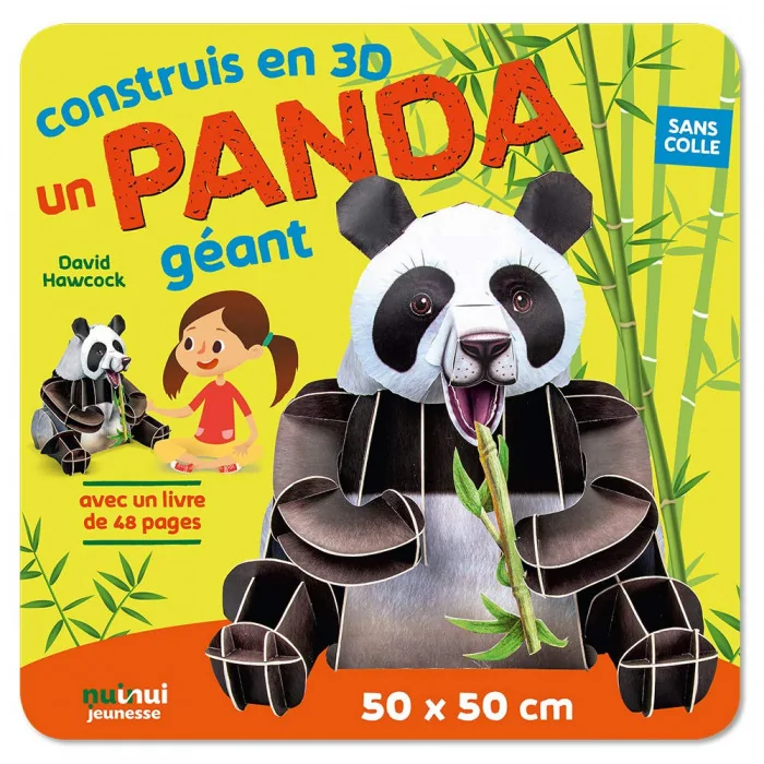 NuiNui Construis en 3D un Panda géant Livres & Activités -