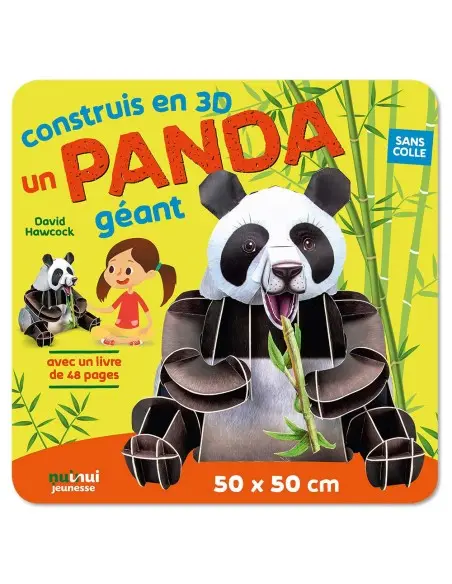 NuiNui Construis en 3D un Panda géant Livres & Activités -