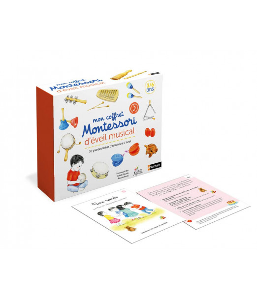 Nathan Mon coffret Montessori d'éveil musical 3ans+ Livres &