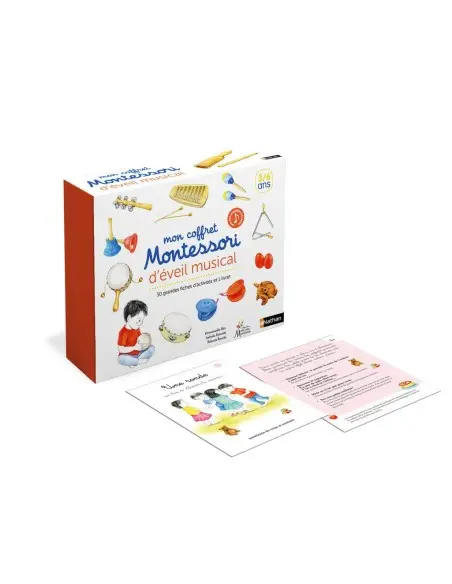 Nathan Mon coffret Montessori d'éveil musical 3ans+ Livres &