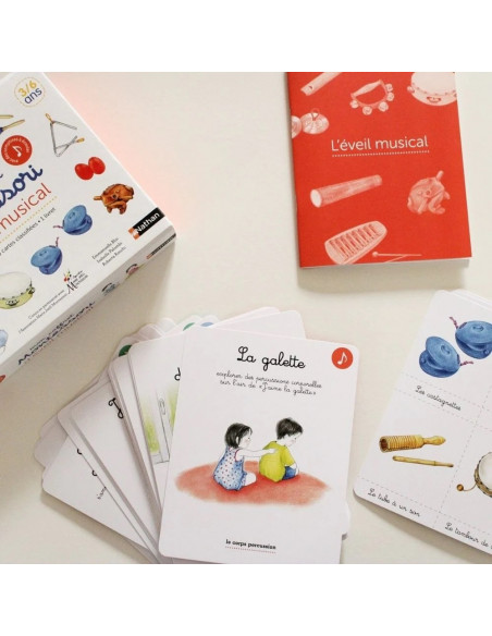 Nathan Mon coffret Montessori d'éveil musical 3ans+ Livres &