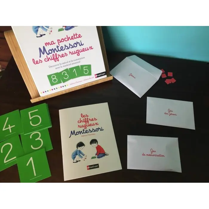 Nathan Ma pochette Montessori Les chiffres rugueux 3 à 6 ans
