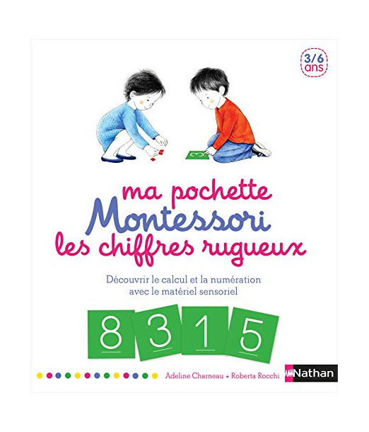 Nathan Ma pochette Montessori Les chiffres rugueux 3 à 6 ans