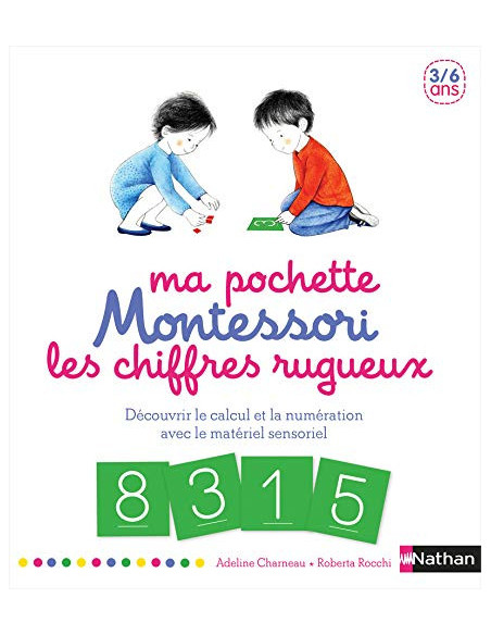 Nathan Ma pochette Montessori Les chiffres rugueux 3 à 6 ans