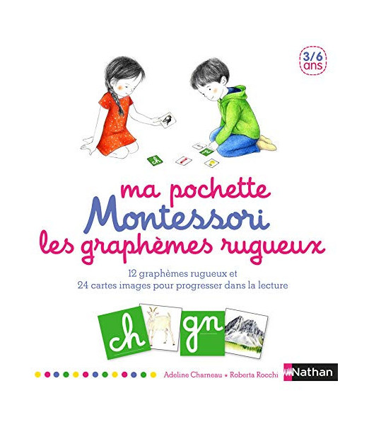 Nathan Ma pochette Montessori des graphèmes rugueux Livres &