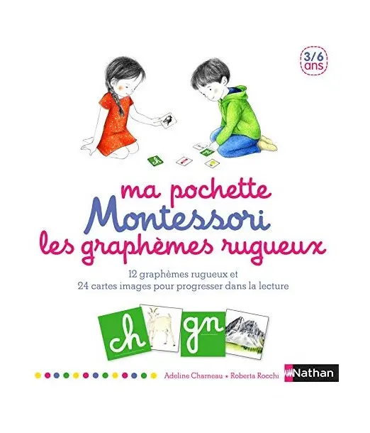 Nathan Ma pochette Montessori des graphèmes rugueux Livres &
