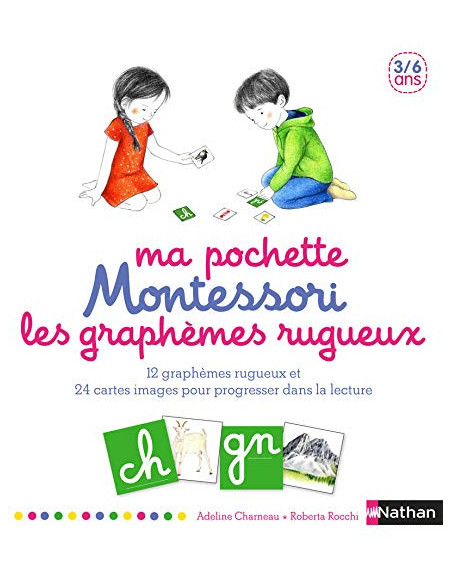 Nathan Ma pochette Montessori des graphèmes rugueux Livres &